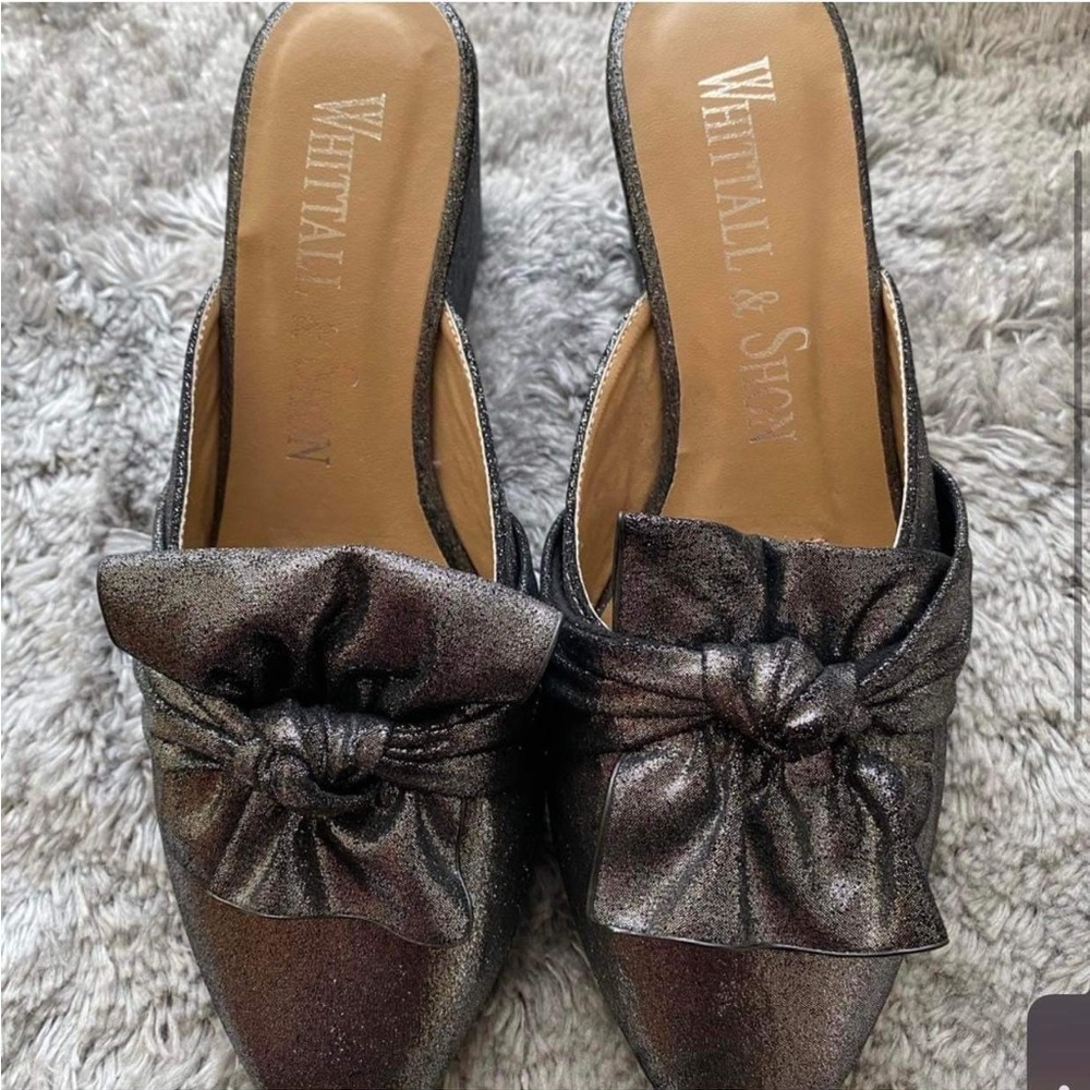 Whittall & Shon Metallic Wedge Shoes